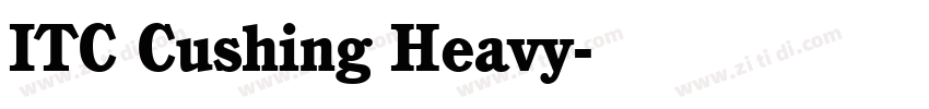 ITC Cushing Heavy字体转换